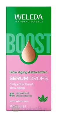 WELEDA Slow Aging Astaxanthin SERUM DROPS s obsahom rastlinných antioxidantov 1x30 ml