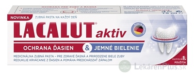 LACALUT AKTIV zubná pasta ochrana ďasien & jemné bielenie 1x75 ml