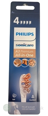 Philips Sonicare A3 Premium All-in-One náhradné hlavice, Prestige (HX9094/10), biela, 1x4 ks