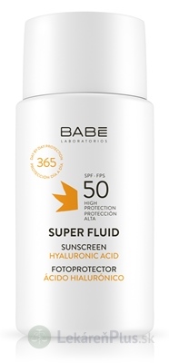 BABÉ SUPER FLUID SPF50 číry fluid s ochranným faktorom pre všetky typy pleti 1x50 ml