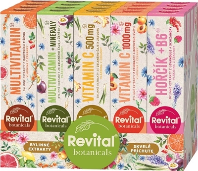 Revital Botanicals MIX BOX tbl eff s bylinnými extraktmi, mix 5 produktov (5x4x20 ks), 1x1 set