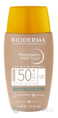 BIODERMA Photoderm NUDE Touch SPF 50+ (V4) tónovací fluid svetlý (inov. 2022) 1x40 ml