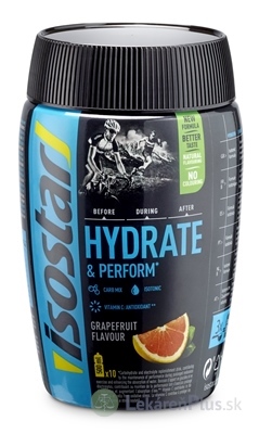 Isostar HYDRATE & PERFORM Grapefruit izotonický nápoj v prášku s grapefruitovou príchuťou 1x400 g