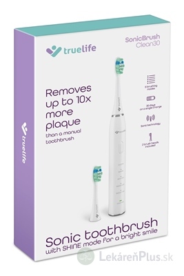 TrueLife SonicBrush Clean30 White sonická zubná kefka, biela 1x1 ks