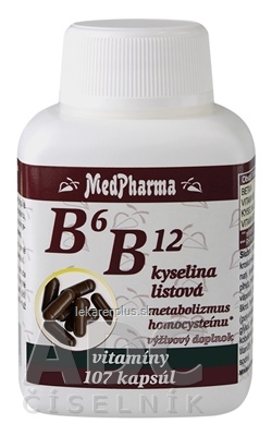 MedPharma B6, B12 + kyselina listová cps 1x107 ks