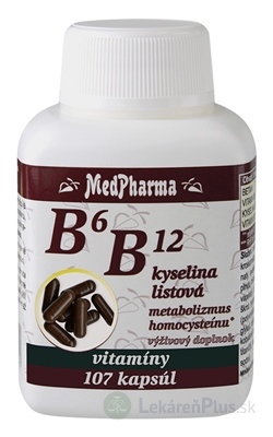 MedPharma B6, B12 + kyselina listová cps 1x107 ks