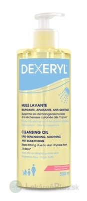 DEXERYL UMÝVACÍ OLEJ upokojujúci, pre veľmi suchú kožu 1x500 ml