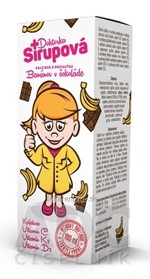 Doktorka Sirupová kalciový sirup s príchuťou Banánov v čokoláde 1x100 ml