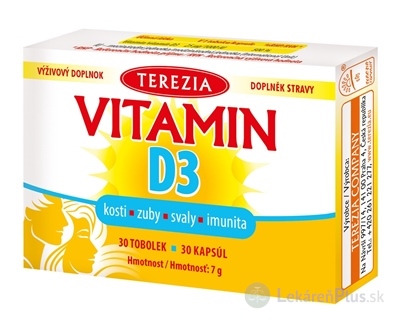 TEREZIA VITAMÍN D3 1000 IU cps 1x30 ks