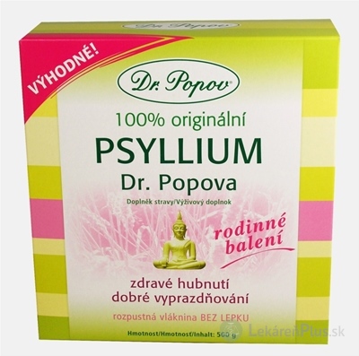 DR. POPOV PSYLLIUM rozpustná vláknina 1x500 g