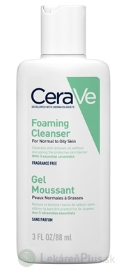 CeraVe ČISTIACI PENIVÝ GÉL na normálnu až mastnú pleť 1x88 ml