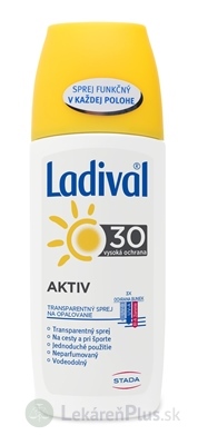 Ladival AKTIV SPF 30 Transparentný sprej na opaľovanie 1x150 ml