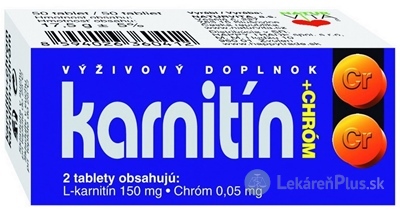 NATURVITA KARNITÍN + CHRÓM tbl 1x50 ks