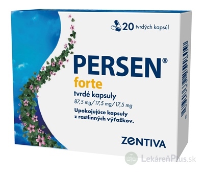 PERSEN forte cps dur 87,5 mg/17,5 mg/17,5 mg (blis.PVC/PCTFE/Al) 1x20 ks