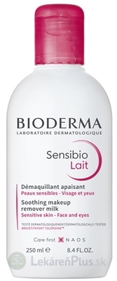 BIODERMA Sensibio CISTIACE MLIEKO na citlivú pleť 1x250 ml