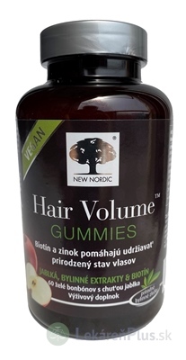 NEW NORDIC Hair Volume GUMMIES VEGAN želé 1x60 ks