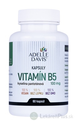 Adelle Davis VITAMÍN B5, kys. pantoténová 100 mg cps 1x60 ks