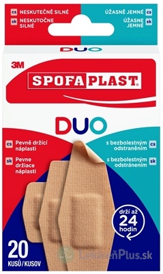 3M SPOFAPLAST č.613 DUO náplasti mix 3 veľkosti 1x20 ks