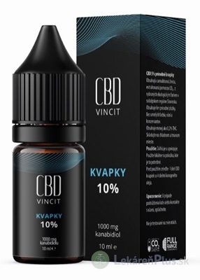 CBD Vincit kvapky 10% 1x10 ml