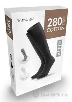 MAXIS RELAX COTTON 280 DEN LÝTKOVÉ PANČUCHY veľkosť M, čierne, 1x1 pár