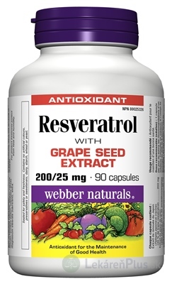 Webber Naturals Resveratrol cps 1x90 ks