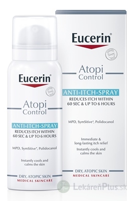 Eucerin AtopiControl Sprej proti svrbeniu suchá a atopická pokožka 1x50 ml