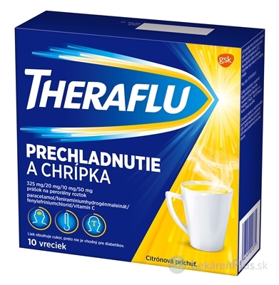 THERAFLU PRECHLADNUTIE A CHRÍPKA plo por (4-vrst.vre.PET/LDPE/Al/LDPE) 1x10 ks