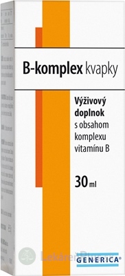 GENERICA B-komplex kvapky 1x30 ml