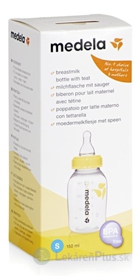 MEDELA Fľaša s cumlíkom 150 ml veľkosť S, 1x1 ks