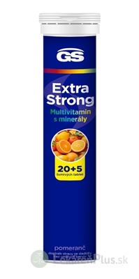 GS Extra Strong Multivitamin s minerálmi tbl eff príchuť pomaranč 20+5 (25 ks)