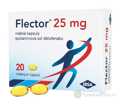 Flector 25 mg cps mol (blis.PVC/PE/PVDC/Al) 1x20 ks