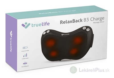 TrueLife RelaxBack B3 Charge masážny vankúš 1x1 ks