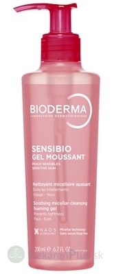 BIODERMA Sensibio Gel moussant jemný čistiaci a odličovací gél (inov.2025) 1x200 ml