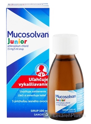 Mucosolvan Junior sir 15 mg/5 ml (fľ.skl.) 1x100 ml