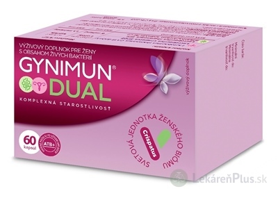 GYNIMUN DUAL cps pre ženy, s obsahom živých baktérií 1x60 ks