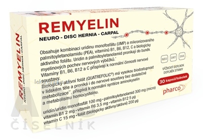 REMYELIN cps Uridine+PEA micro+vitamíny B,C 1x30 ks