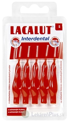 LACALUT Interdental MEDZIZUBNÉ KEFKY S červená, s ochranným krytom 1x5 ks