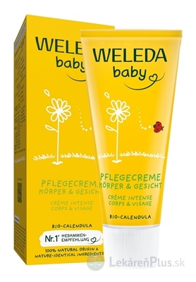 WELEDA baby NECHTÍKOVÝ detský krém na tvár a telo 1x75 ml