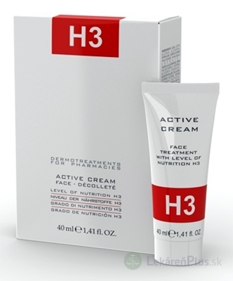 H3 ACTIVE CREAM 24-hodinový aktívny krém na tvár 1x40 ml