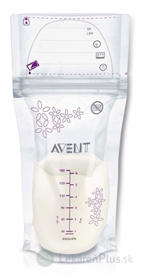 AVENT Sáčky na materské mlieko jednorazové, objem 180 ml, 1x25 ks