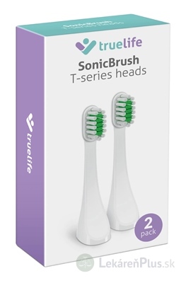 TrueLife SonicBrush T-series heads Standard white náhradné hlavice pre sonickú zubnú kefku 1x2 ks