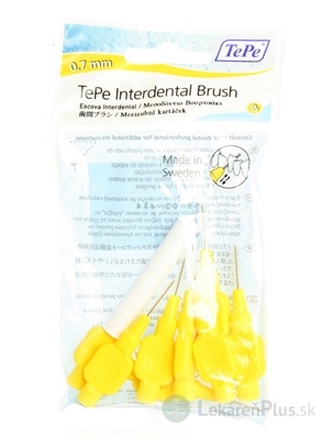 TePe Medzizubná kefká 0,7 mm size 4 (žltá) 1x8 ks