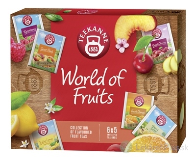 TEEKANNE WOF-WORLD OF FRUITS Kolekcia 2024 ovocno-bylinné čaje (6 druhov x 5 vrecúšok) 1x1 set