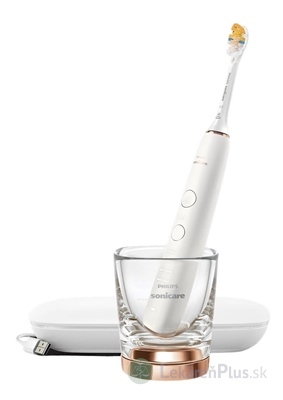 Philips Sonicare DiamondClean 9000 RoseGold NG elektrická sonická zubná kefka (HX9911/23) s nabíjacím puzdrom a pohárom, ružovo zlatá, 1x1 set
