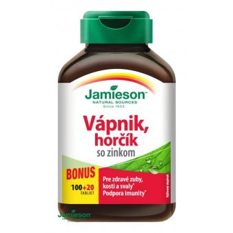 Jamieson Vápnik, horčík so zinkom 120 tbl.