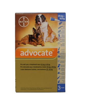 ADVOCATE FOR DOGS 25-40KG 3X4.0ML 81820377