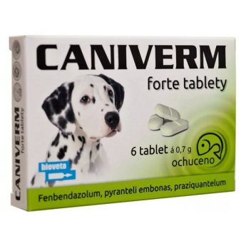 CANIVERM FORTE tablety 6 x 0,7 g